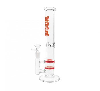 Бонг Rastashop Amber Double Honeycomb Percolator - Бонги - Бонги стеклянные - Прямые бонги - Магазин домашних увлечений homehobbyshop.ru